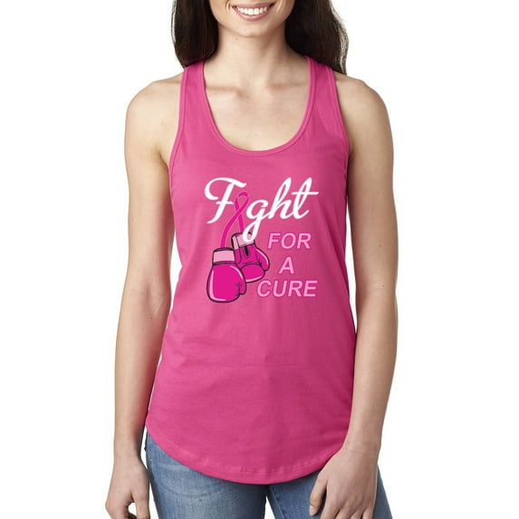 Wild Bobby, for a Support Awareness Ladies Racerback Tank Top, Raspberry, Large
