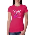 thumbnail image 1 of Wild Bobby, for a Support Awareness Womens Slim Fit Junior Tee, Raspberry, Large, 1 of 3