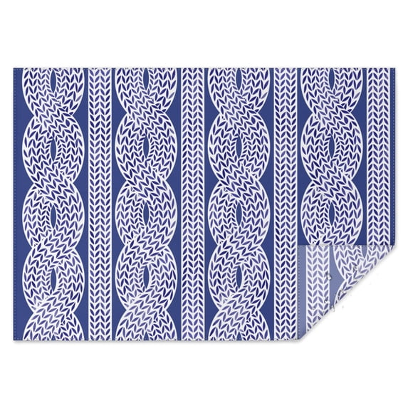 Wild Botanical Navy Blue Table Cloth,Wrinkle Free Table Cover with Polyester,Waterproof Reusable Table Cloths for Home Decor Summer Spring Picnic Dining Holiday (Rectangle,60x84inch)
