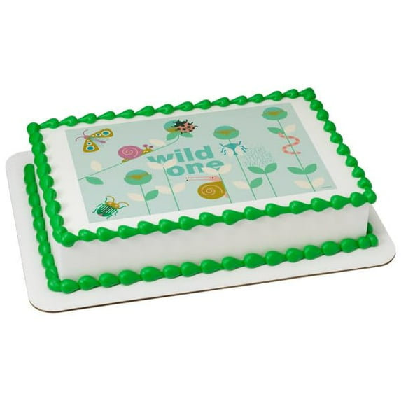 Wild Bugs Baby Shower Edible Cake Topper Icing Image, (2 Inch Rounds 12 per sheet)