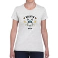 thumbnail image 1 of Wild Butterflies And Daisies T-Shirt Women -Image by Shutterstock, Female XX-Large, 1 of 4