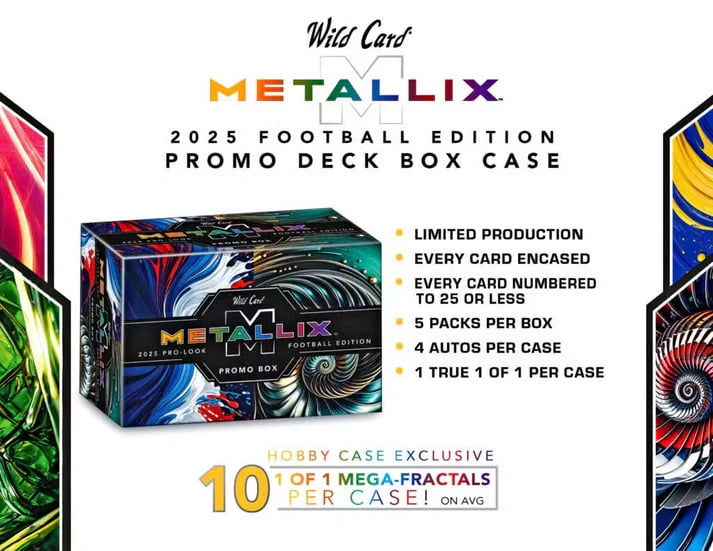 Wild Card 2025 Metallix Football Promo Box - Walmart.com