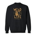thumbnail image 1 of Wild Cat Slogan  Sweatshirt Men -Image by Shutterstock, Male Small, 1 of 4
