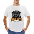 thumbnail image 1 of Wild Cats Sport Team Men’s Graphic T-shirt Vintage Short Sleeve Sport Tee White M, 1 of 2