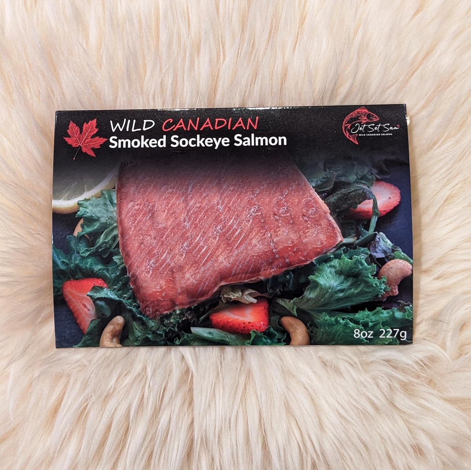 Wild Caught Canadian Pacific Smoked Sockeye Salmon Filet Gift All Natural From Vancouver BC