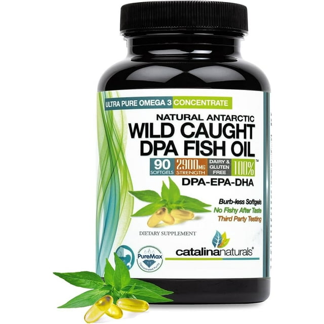 Wild Caught Omega3 DPA Fish Oil 2900 mg with DPA, EPA & DHA 90