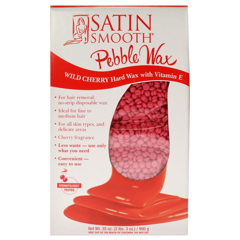 Satin Smooth Pebble Wax 35oz - Wild Cherry Satin Smooth Pebble Wax 35oz - Wild Cherry