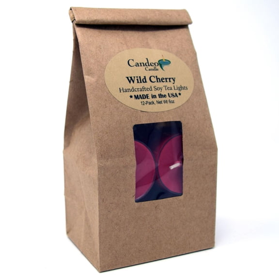 Wild Cherry, Soy Tea Light 12-Pack