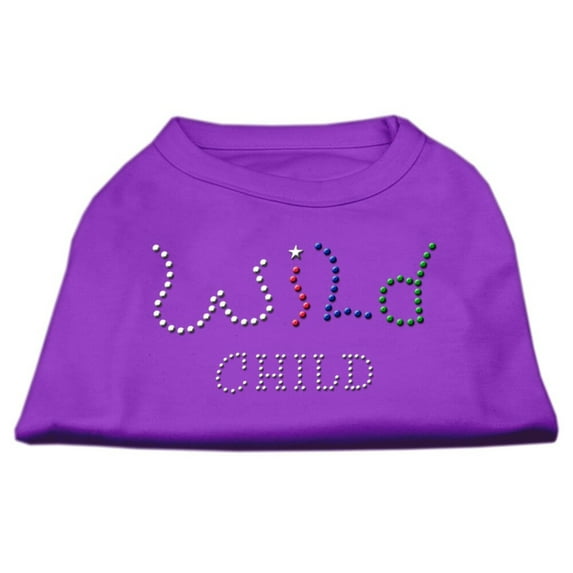 Pet Dog Cat Shirt Rhinestone, "Wild Child"
