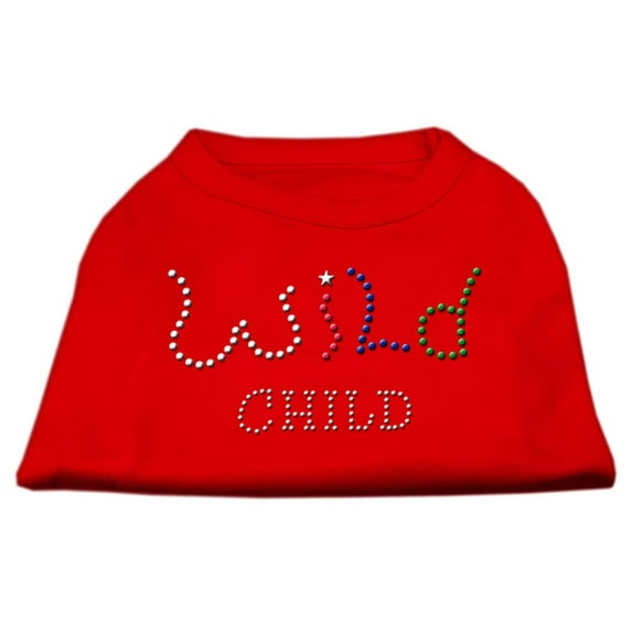 Pet Dog Cat Shirt Rhinestone, "Wild Child"