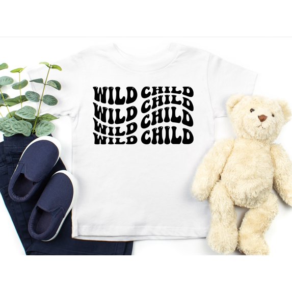 Wild Child Shirt, Camping Shirt, Newborn Gift Shirt, Country Baby Girl Shirt, Boho Wild Child Shirt, Wild West Toddler Shirt TODDLER SHORT SLEEVE TEE BELLA CANVAS 3001T