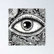 Wild Coloring Page Art No.1 Poster Wall Art, Modern Wall Decor For Living Room Bedroom, 8x12 UNFRAMED