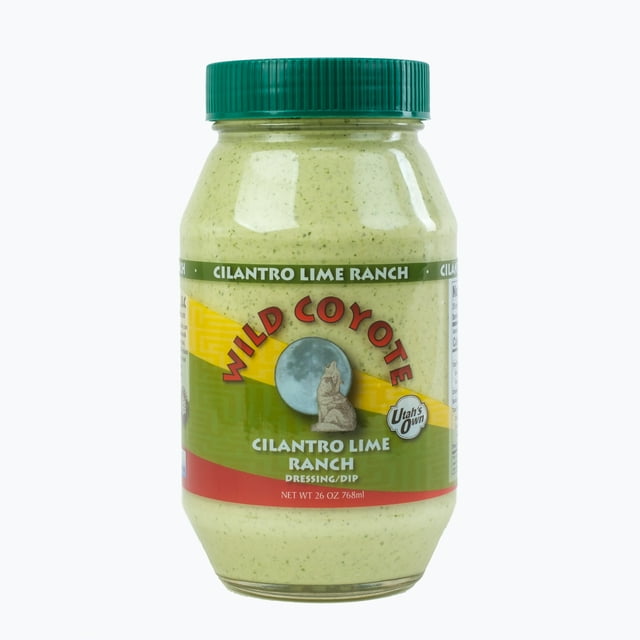 Wild Coyote Food's Cilantro Lime Ranch Refrigerated Salad Dressing 26 Fluid oz Jar