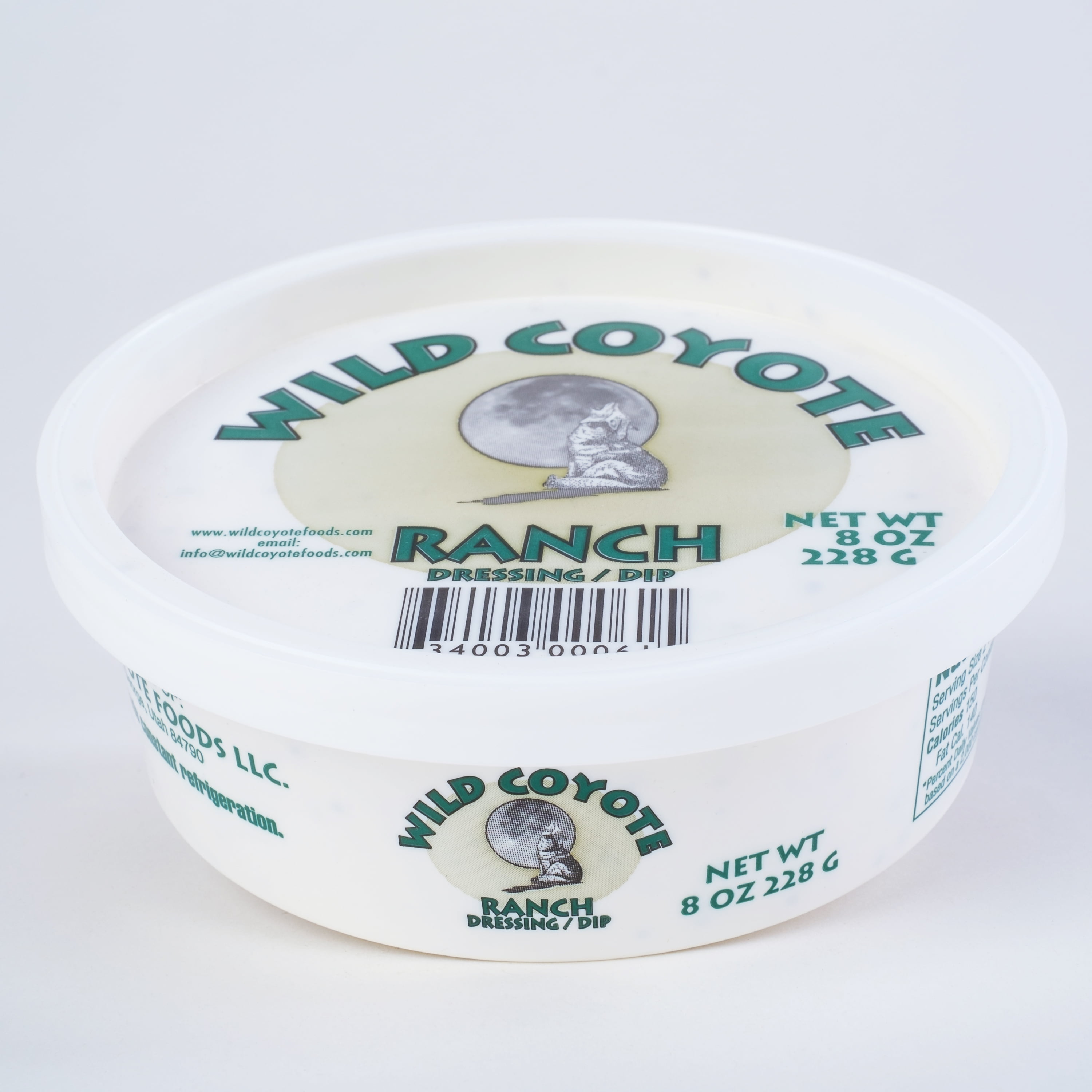 Wild Coyote Foods Ranch Dressing 8oz Tub Wild Coyote Foods Ranch Dressing 8oz Tub