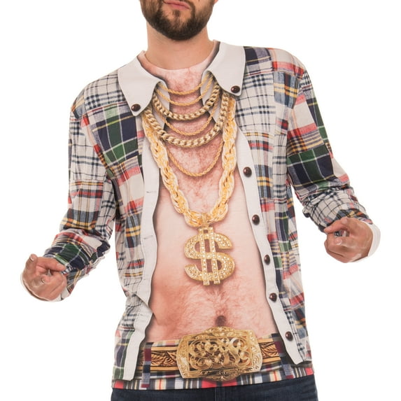 Wild & Crazy Dude Costume Tee Apparel T-Shirt - Sublimation