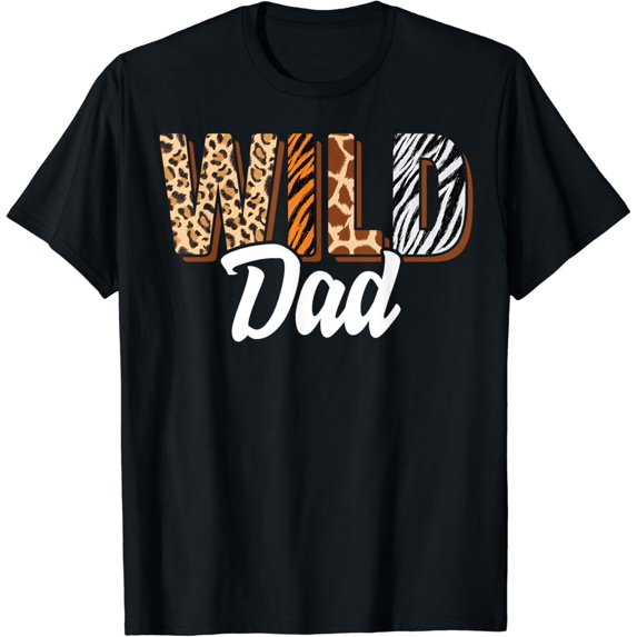 Wild Dad Zoo Born Two be Wild B-day Safari Jungle Animal T-Shirt