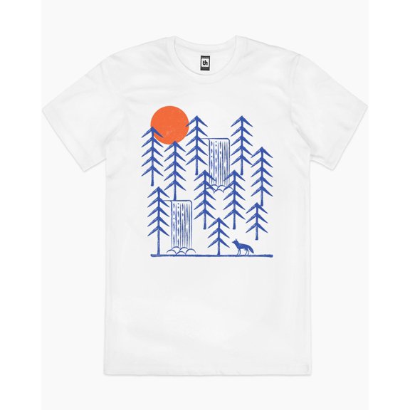 Wild Day Fox T-Shirt Australia Online colour_white