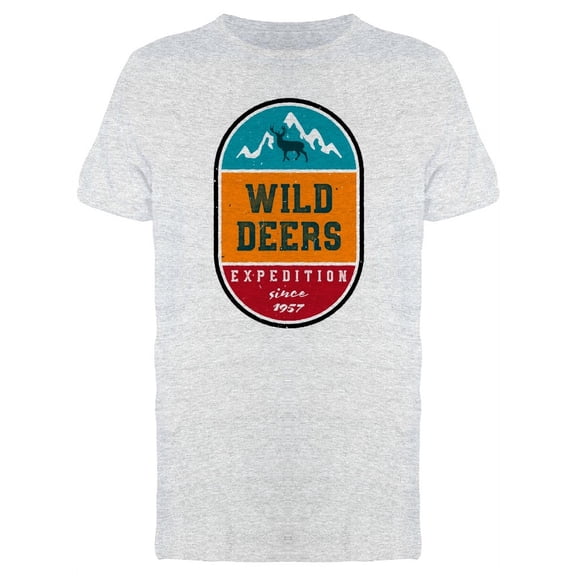 Wild Deers Expedition Since 57 T-Shirt Men -Image by Shutterstock, Male Medium