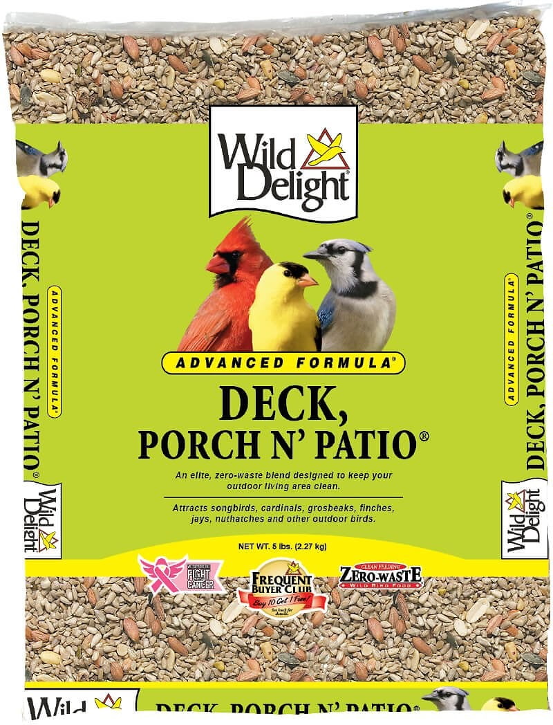 Wild Delight Advanced Formula Deck, Porch N’ Patio Bird Seed 20lb Bag