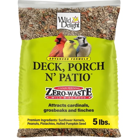 Wild Delight Deck, Porch, N, Patio Wild Bird Feed, 5 lb. Bag, 1 Pack