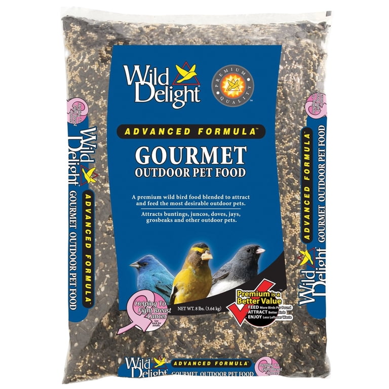 Wild Delight Gourmet Outdoor Wild Bird Food, 8lbs - Walmart.com