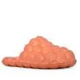 thumbnail image 1 of Wild Diva Unisex Non-Slip Bubble Cloud Lychee Waterproof Massage Reflexology Rubber Shower Slide Slippers Sandals-03-Beige (Orange, 9 ), 1 of 1