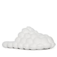 thumbnail image 1 of Wild Diva Unisex Non-Slip Bubble Cloud Lychee Waterproof Massage Reflexology Rubber Shower Slide Slippers Sandals-03-Beige (White, 10), 1 of 5