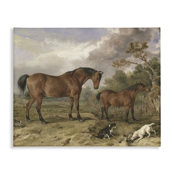 Stupell Industries Wild Dogs & Horses Traditional Canvas Wall Art, design by Corinne Haig, 24 x 30