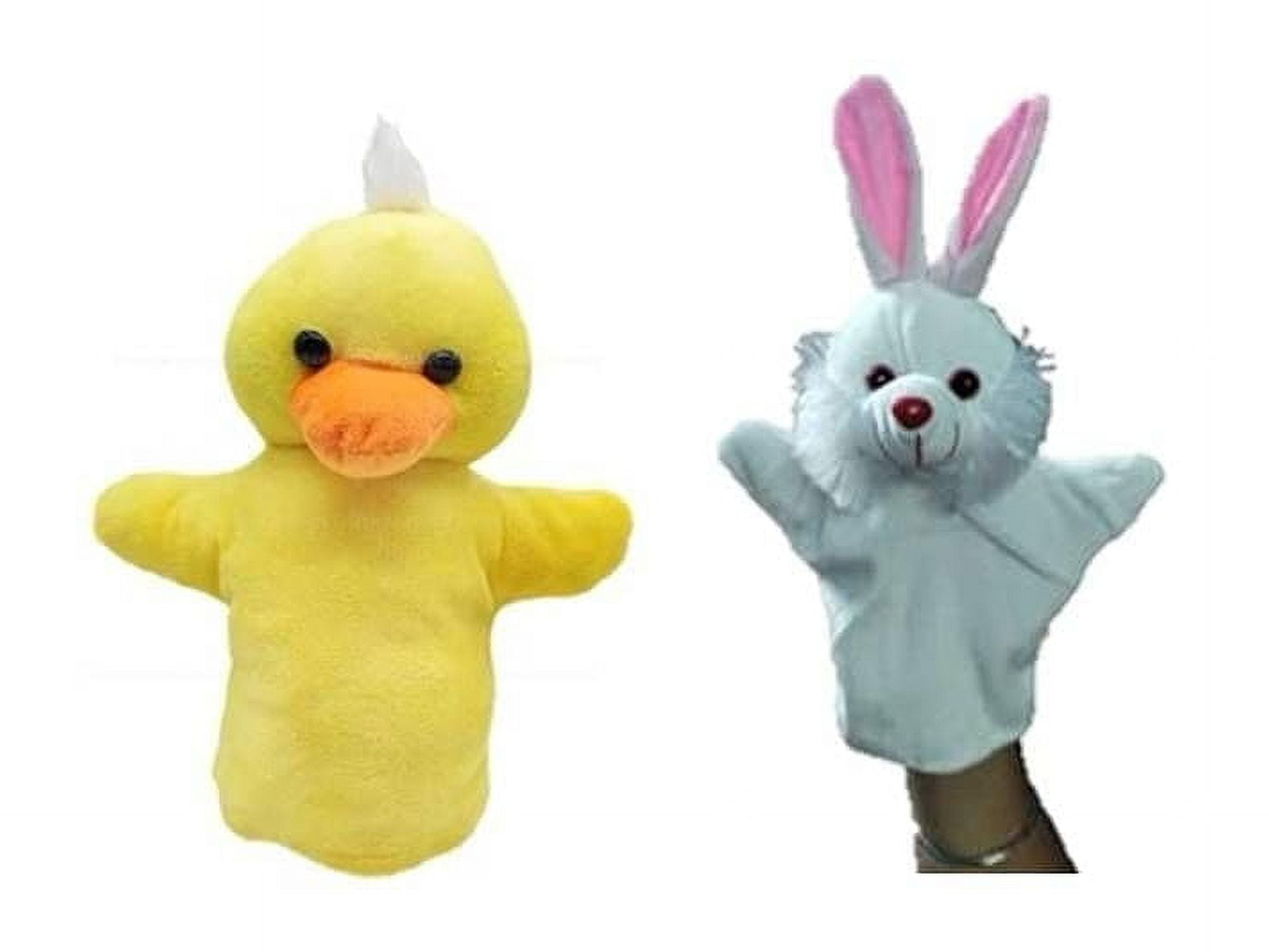 Wild Domestic Animals & Birds Storytelling Hand Puppets Rabbit ...