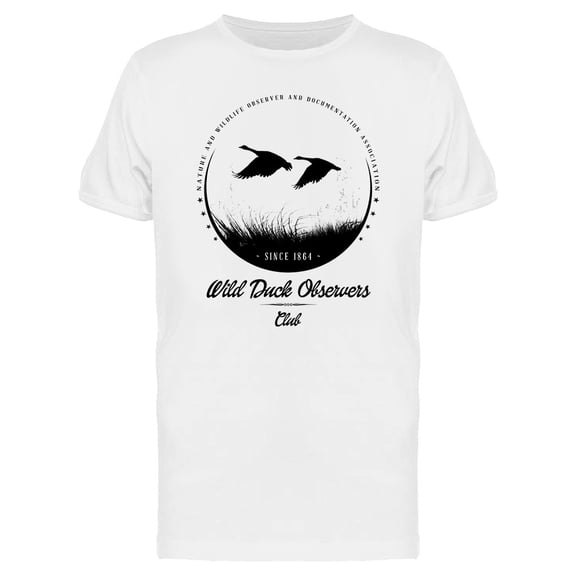 Wild Duck Observers Icon T-Shirt Men -Image by Shutterstock, Male Small