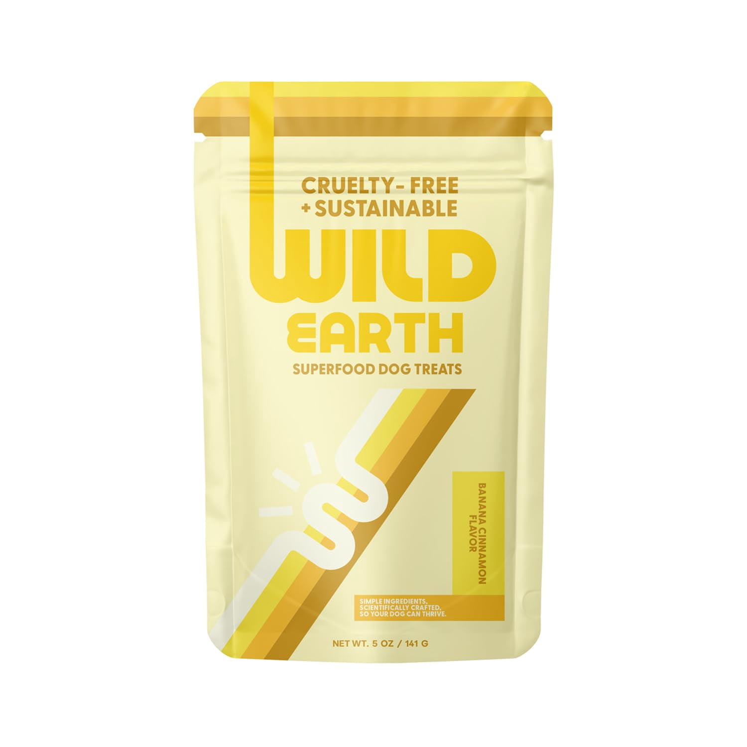 Curated visual reference: Dog Digestive Issues And Banana Based Prebiotics Reference: Wild Earth Superfood Dog Irf13 Treats Plant Based Dog Treats