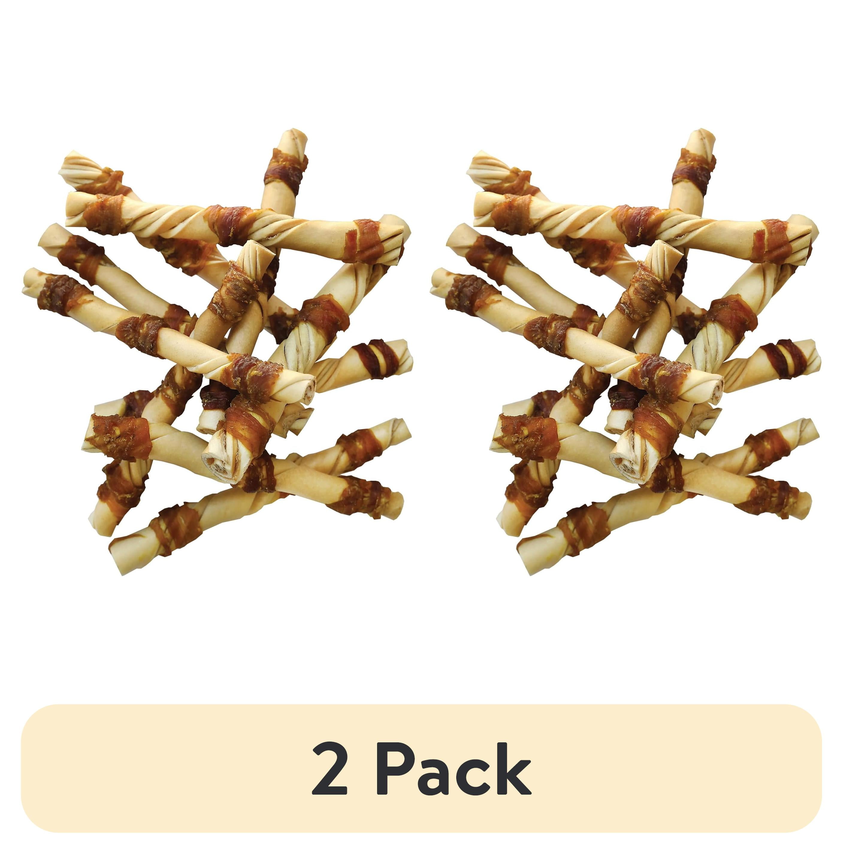 (2 pack) Wild Eats Water Buffalo Jerky Wrapped Cheek Twist Dog Chews ...