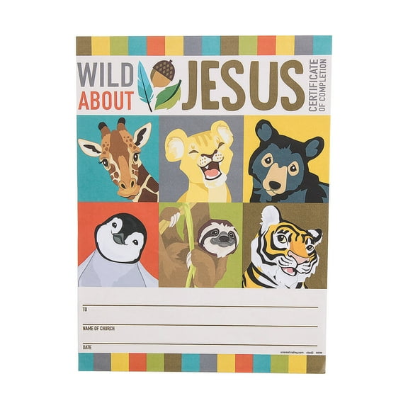Wild Encounters Vbs Cert Of Completion - Stationery - 25 Pieces