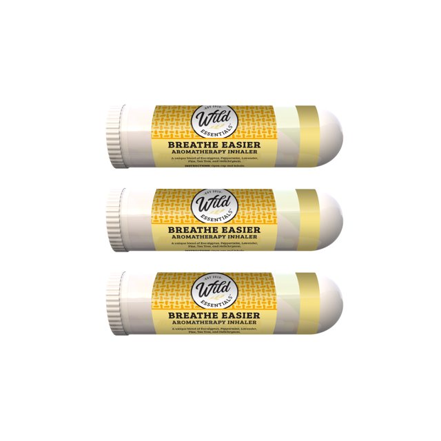 Wild Essentials 3 Pack Of Breathe Easier Aromatherapy Nasal Inhalers