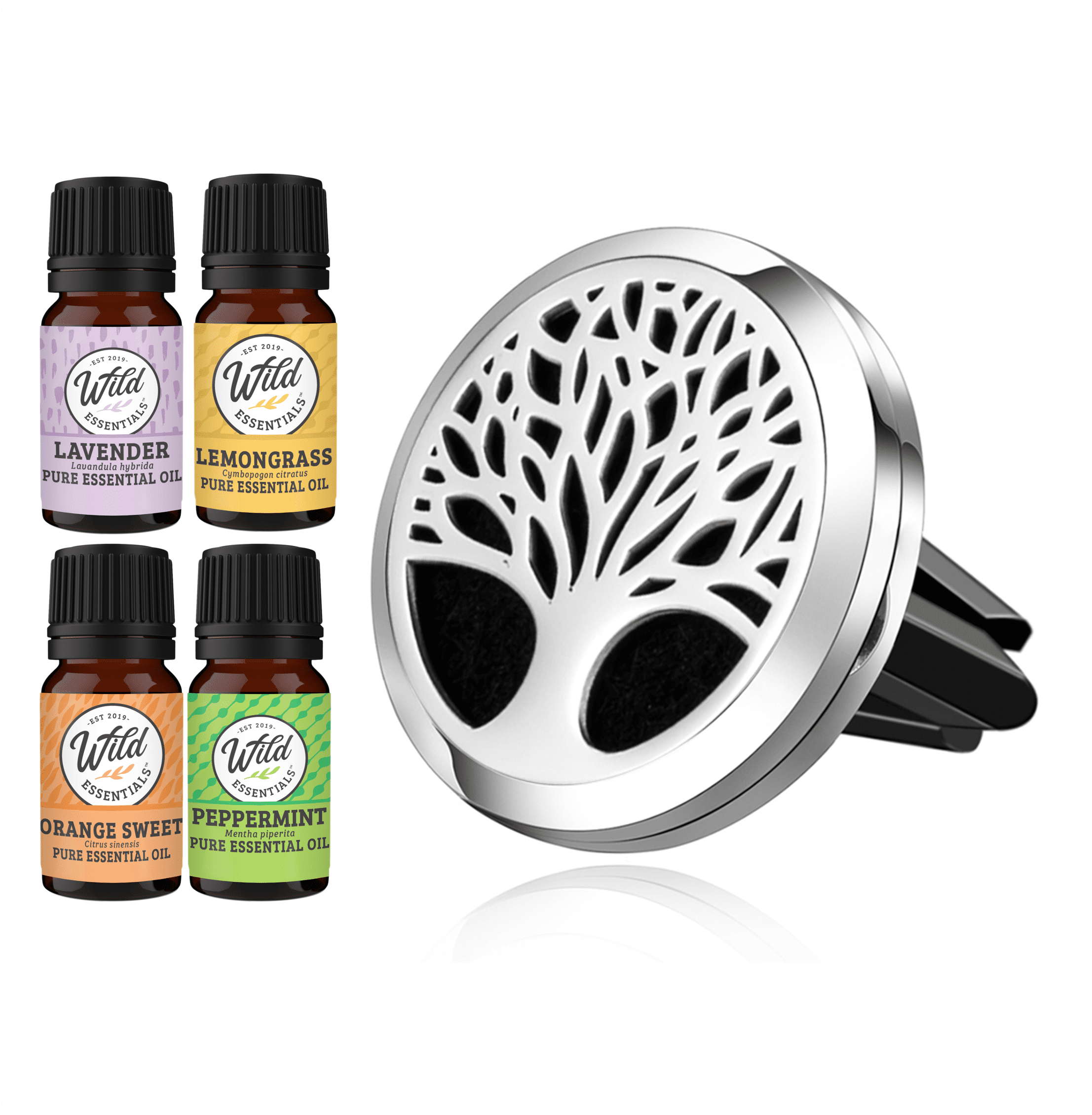 Wild Essentials Tree of Life Aromatherapy Car Air Freshener Essential ...