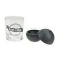 thumbnail image 1 of Keep It Local Glass Tumbler with Black Sphere Ice Mold - 10oz, 1 of 4