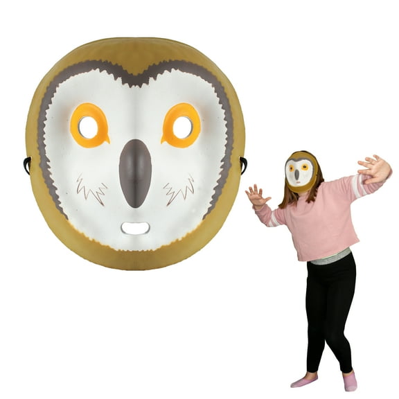 Wild Faces - Owl from Deluxebase. Foam Animal-Themed Face Mask for Kids. Bird Costume Mask for Pretend Play. Animal Mask for Kids Party Favors and Farm Party Decorations.