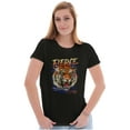 thumbnail image 1 of Wild Fierce Untamed Tiger Spirit Womens Slim Fit Graphic Tee Brisco Brands S, 1 of 5
