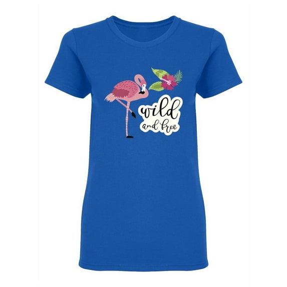 Wild Flamingo Shaped T-Shirt Women -Image by Shutterstock, Female Medium