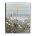 thumbnail image 1 of Stupell Industries Wild Flower Coastline Painting Black Framed Giclee Art, design by Sally Swatland, 30 x 24, 1 of 8