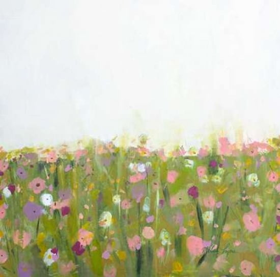 Wild Flower Field Canvas Art - Melissa Lyons (24 x 24)