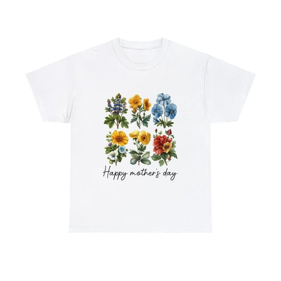 Wild Flower Happy Mother's Day Shirt, Flower Mama Shirt ID-0229-8NQR