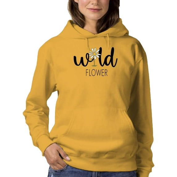 Wild Flower Single Daisy Hoodie Women - Women Hoodie, 2XL
