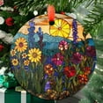 thumbnail image 1 of Wild Flower Suncatcher, Sunset Scenery Window Hangings For Garden, House Decoration, House Decor, Housewarming Gift, Wall Decor, Christmas, Ornament 2025, Holiday 2025, Holiday, 1 of 5