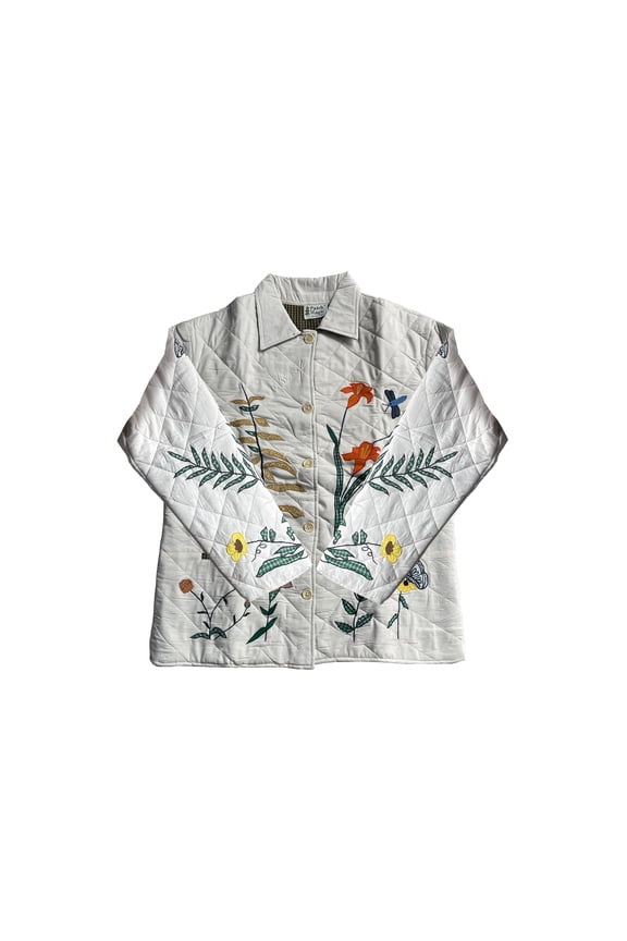 Wild Flower Themed Cotton Jacket | Soft Cotton Filled, Reversible, Comfortable and Stylish Jacket