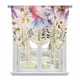 thumbnail image 1 of Wild Flowers Balloon Curtains for Bedroom/Front Door/Bathroom, Vintage Country Floral Leaf Plant Beige Tie Up Curtains 63 Inch Length Light Filtering Kitchen Curtains Shades for Windows 46"x63", 1 of 8
