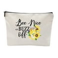 thumbnail image 1 of Wild Flowers Cosmetic Bag Floral Makeup Pouch Idea For Women Girls Inspirational Birthday Present, 1 of 8