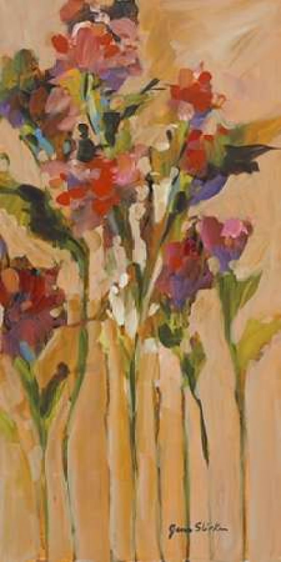 Wild Flowers II Canvas Art - Jane Slivka (10 x 20)