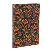Wild Flowers MIDI Hardcover Address Book, 144pg, 120gsm, Laurel Burch Collection by Paperblanks Playful Creations, Hardcover