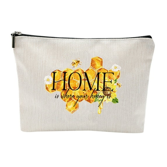 Wild Flowers Makeup Bag Floral Cosmetic Bag Ideal for Women and Teen Girls for Inspirational Birthdays and